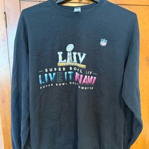 NFL Kids Black Super Bowl LIV Long Sleeve Tee
